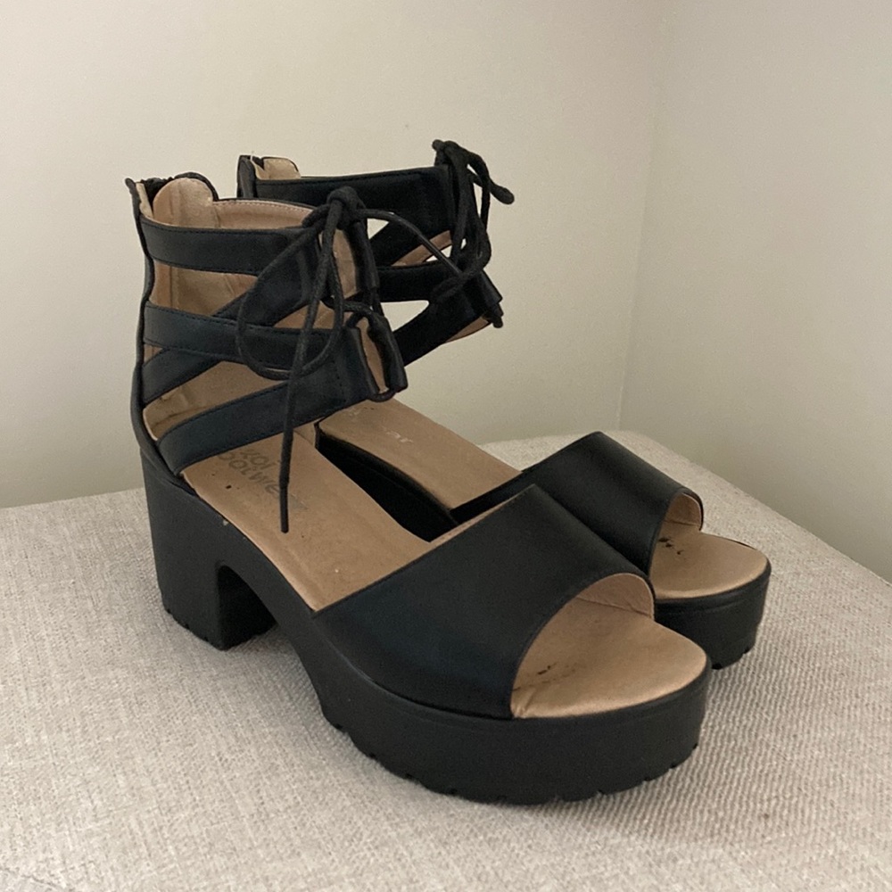 Koi Footwear Chunky Heel Platform Sandal